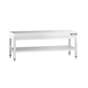 Nerezový podpultový stôl 1000x700 mm - so základnou policou