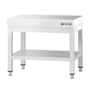 Nerezový podpultový stôl 600x700 mm - so základnou policou