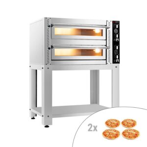 Elektrická pec na pizzu - (plný šamot) - 4+4x 34 cm - návod na obsluhu - vrátane podstavca