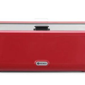 Elektrický ohrievač UNIQ navrhnutý Robertom Bronwasserom, červený, 220-240V/700W, 607x402x(V)245mm