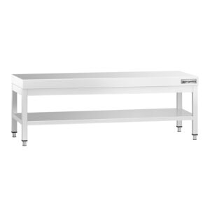 Nerezový podpultový stôl 1600x700mm - so základnou policou