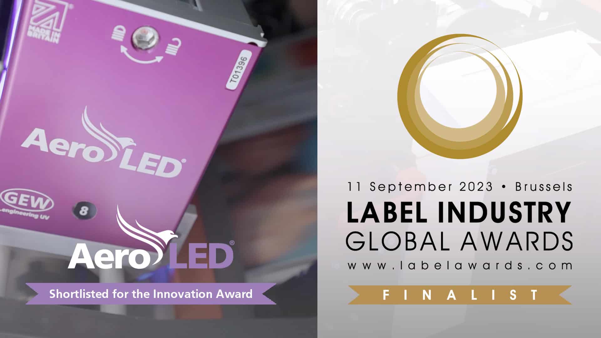 AeroLED - Innovation Award nominee at the Label Awards 2023