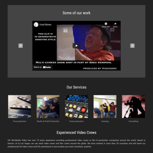 Web Design Portfolio HD Worldwide Video
