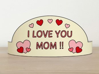 Mother's Day paper crown printable craft gift for kids
