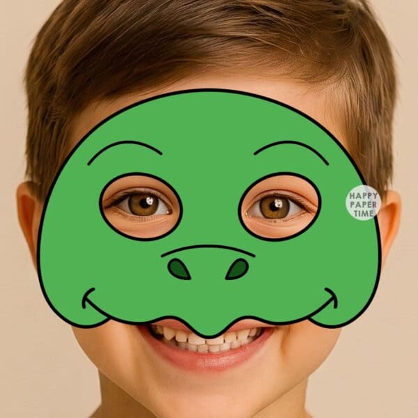 turtle mask paper template printable craft activity for kids