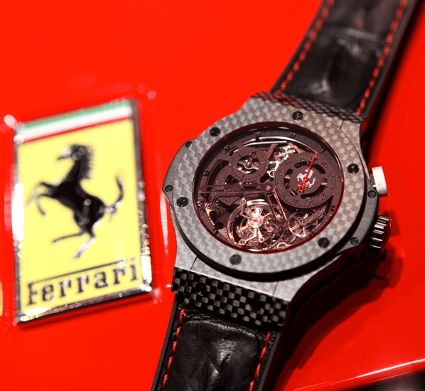 The Hublot Ferrari Big Bang Chrono Tourbillon
