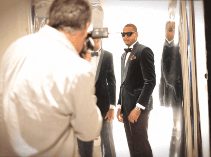 Swizz Beatz Interviews NY Knick Carmello Anthony for Haute Living Cover Shoot