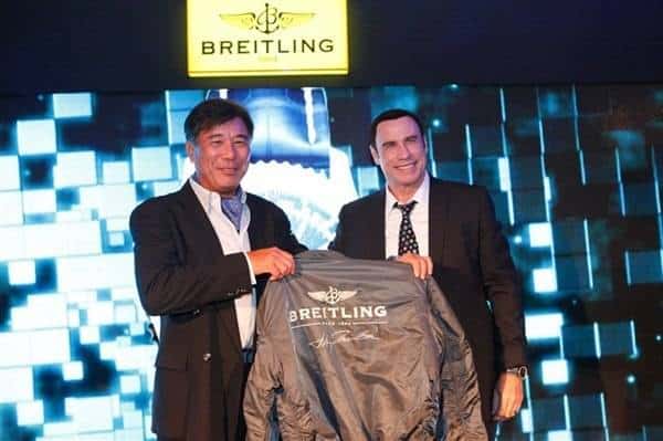 Singapore Hosts John Travolta to Announce Breitling’s New Navitimer Blue Sky