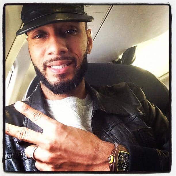 Celebrity Living: Swizz Beatz wearing Richard Mille RM011 Felipe Massa Grand Prix Brazil