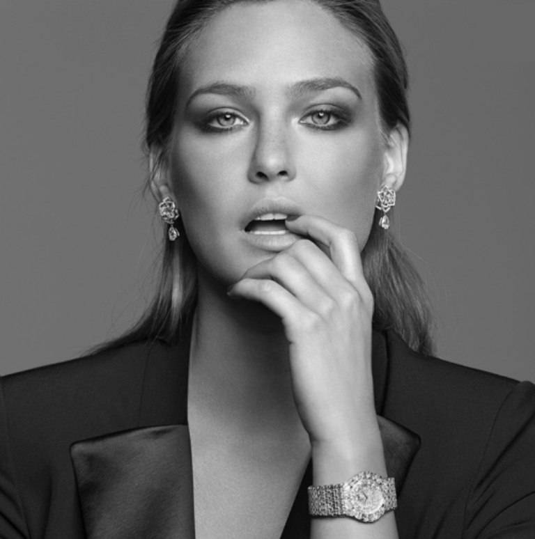 New Piaget Timepiece Advertising Features Model Bar Refaeli