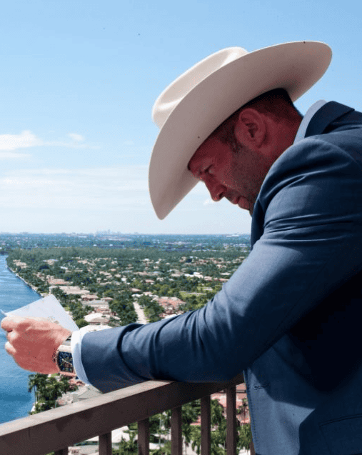 Celebrity Living: Jason Statham wearing a Richard Mille RM 011 Flyback Chronograph Red Gold