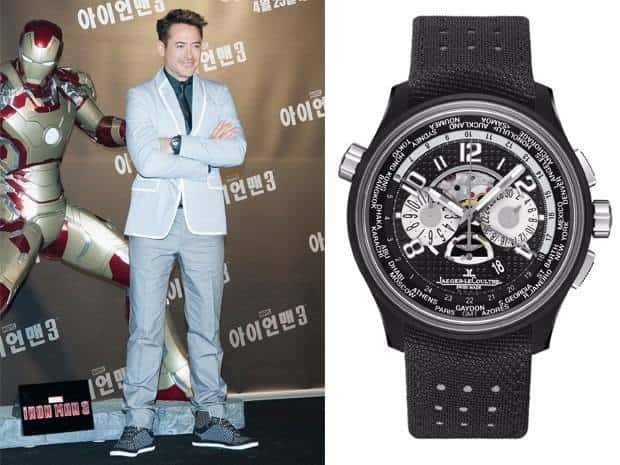 Robert Downey Jr Spotted Wearing Jaeger-LeCoultre AMVOX5 World Chronograph