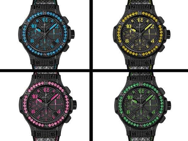 On Trend: Hublot Unveils Neon and Black Diamond Big Bang Fluo