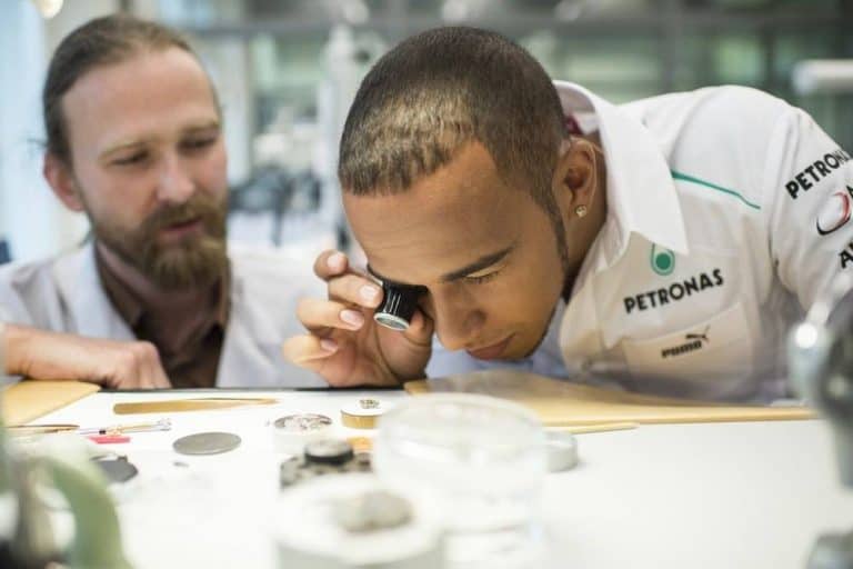 Lewis Hamilton Visits IWC Schaffhausen in Switzerland
