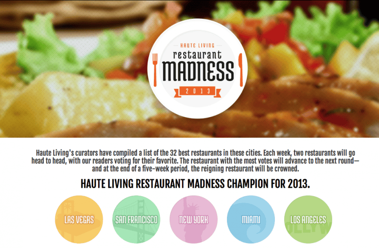 Haute Restaurant Madness Has Begun!