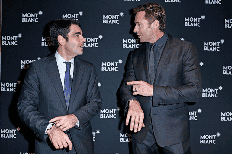Montblanc Announces New Global Brand Ambassador Hugh Jackman at SIHH 2014