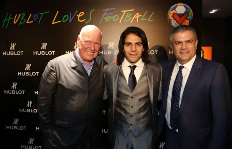 Falcao Visits Hublot in Switzerland