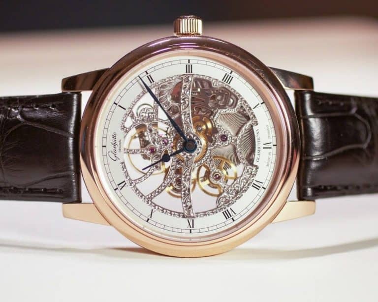 Close Up: Glashütte Original Senator Manual Winding Skeletonized Edition