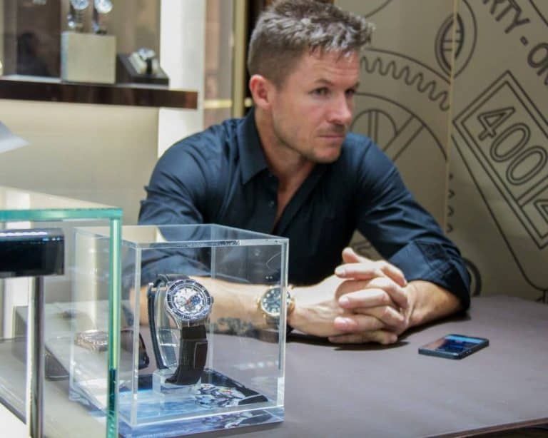 Felix Baumgartner Spotted Wearing Zenith Pilot Montre d’Aéronef Type 20 Annual Calendar