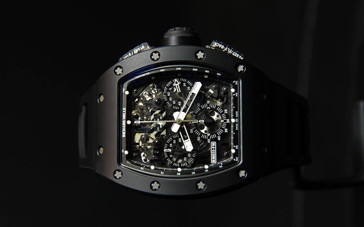 Richard Mille RM 011 Black Phantom in black ceramic and carbon