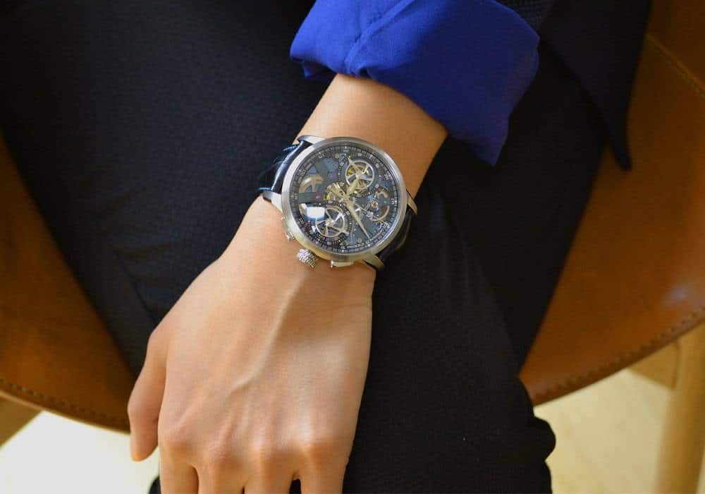 Worn By Women: Maurice Lacroix The Masterpiece Le Chronographe Squelette