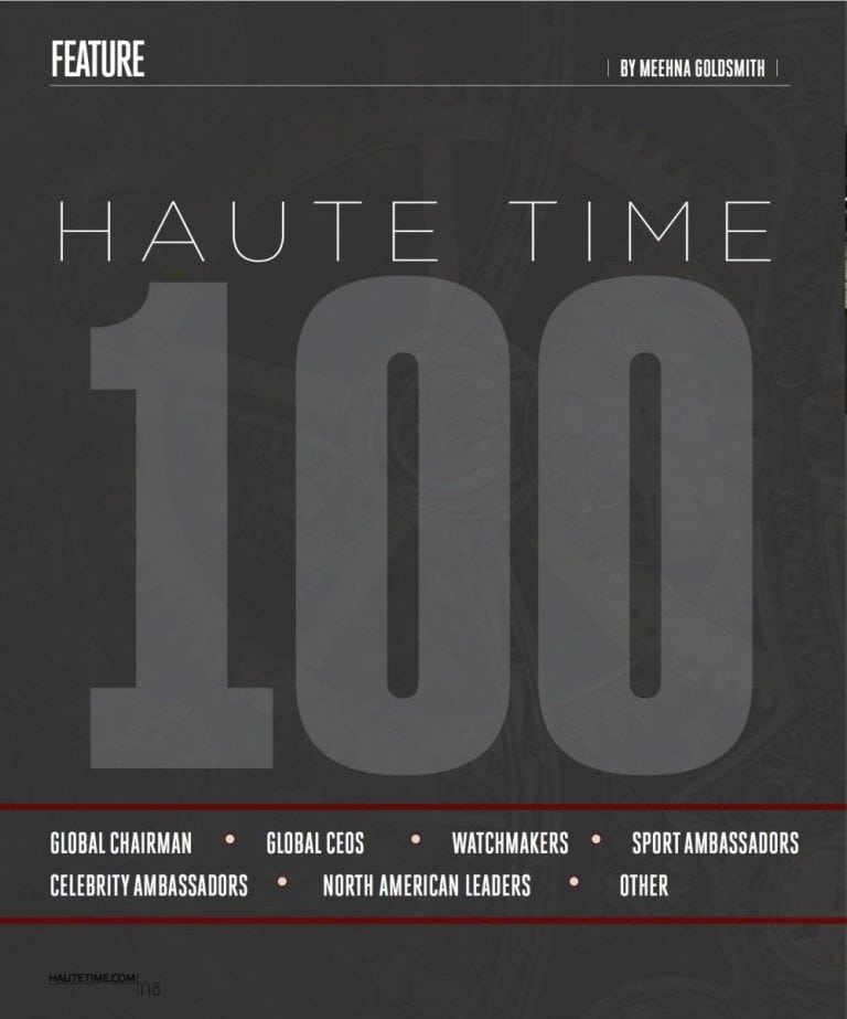 Haute 100: The Most Influential Men And Women In The Watch Industry