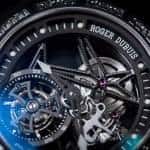 Roger Dubuis Excalibur Spider Skeleton Flying Tourbillon watch SIHH 2015 face