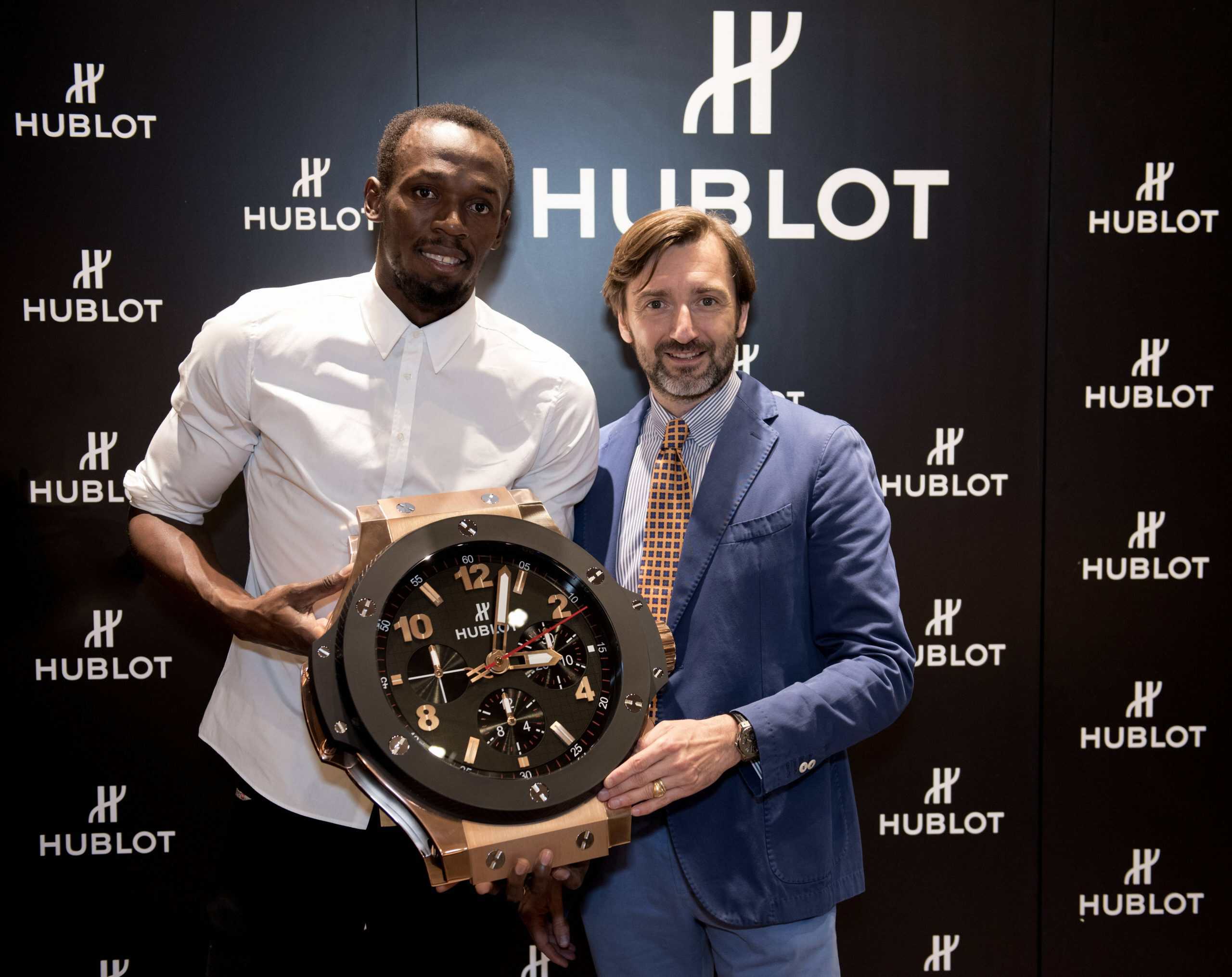 Usain Bolt Pays Hublot A Visit In London
