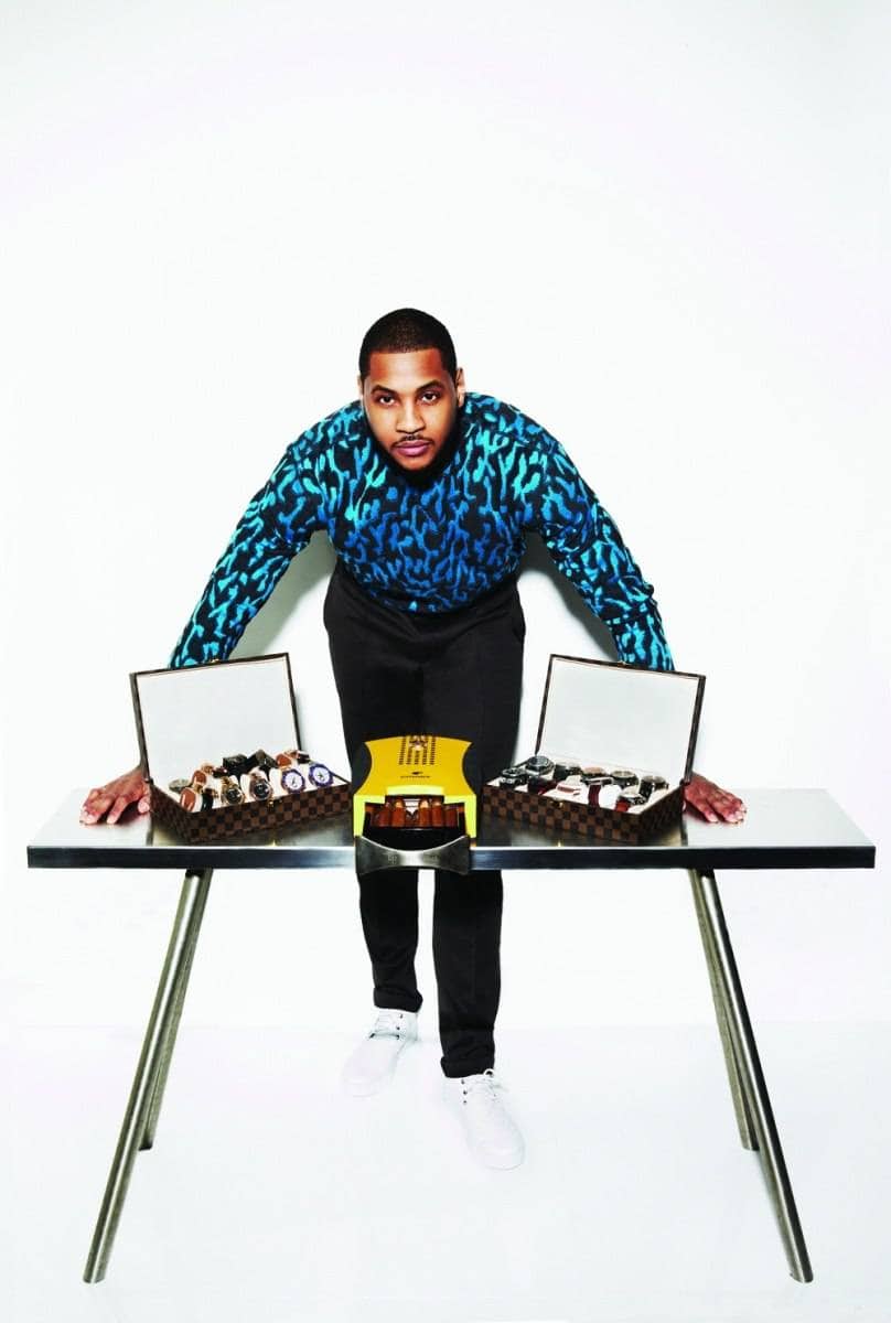 Carmelo Anthony Takes Over The Haute Time Instagram Account Today