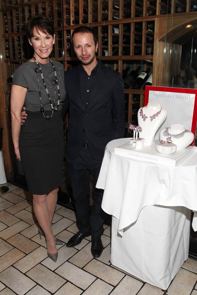 "BEVERLY HILLS, CA - APRIL 20: Advocate for women Cheryl Saban and marketing director at PasqualeBruni, Daniele Bruni attend the Haute Living & Pasquale Bruni's Giardini Segreti Collection celebrates women of substance Cheryl Saban at Mastro's Beverly Hills on April 20, 2016 in Beverly Hills, California. (Photo by Tommaso Boddi/Getty Images for Haute Living)"