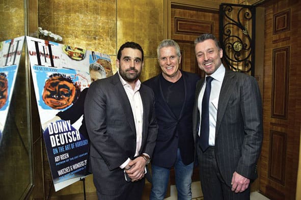 Knockoff Watches Wholesale Co-Founder Seth Semilof, Donny Deutsch and Jean-Marc Pontroue, Global CEO of Roger Dubuis.