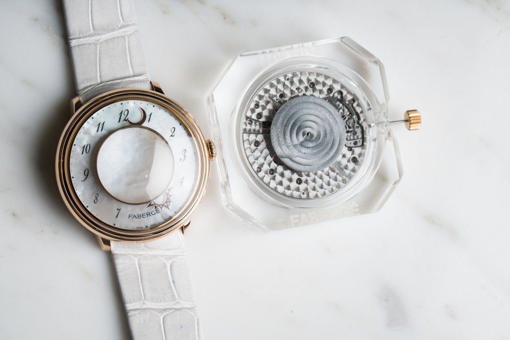 Lady Levity with White Strap from the Fabergé Dalliance Collection