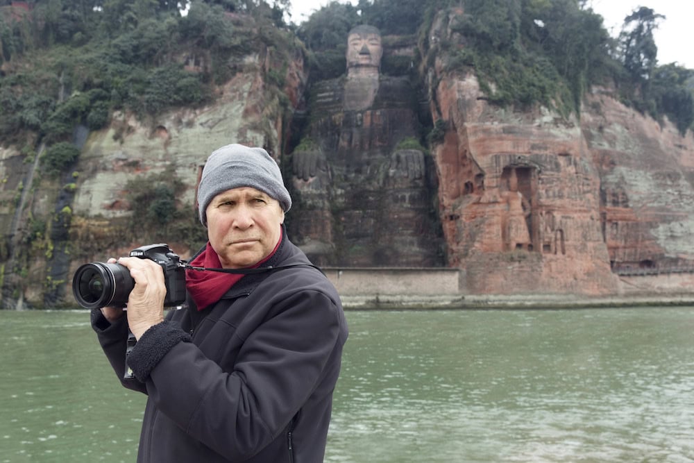 Photographer Steve McCurry on location in China (photo: Vacheron Constantin)