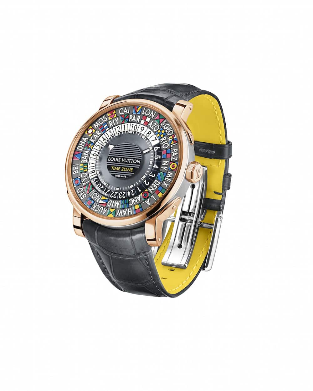 Louis Vuitton - Escale Time Zone Pink Gold & Steel