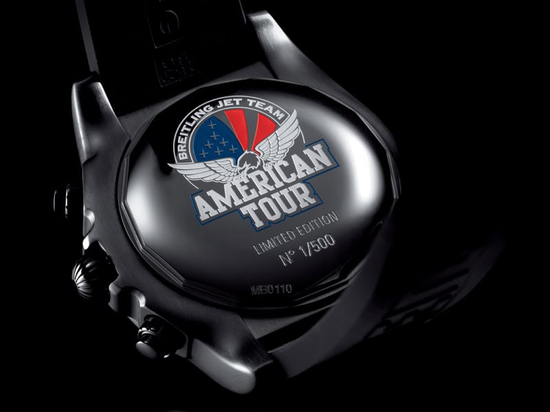 Chronomat 44 Breitling Jet Team American Tour caseback