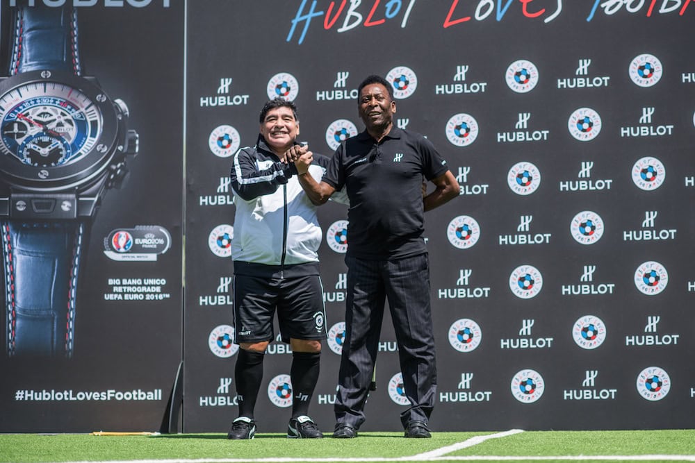 Maradona and Pelé 