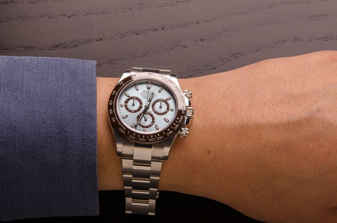The heft of platinum makes it that you always know that you are wearing something special.