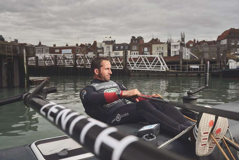 Team Captain Ben Ainslie of Land Rover BAR wearing his Zenith
