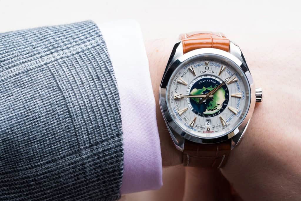 Omega Celebrates 15 Years Of Aqua Terra With Platinum Worldtimer