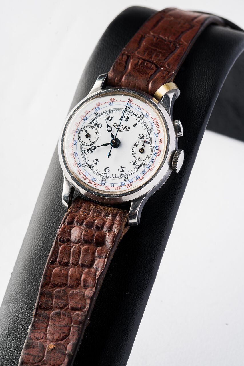 1930 Heuer Single Button Chronograph