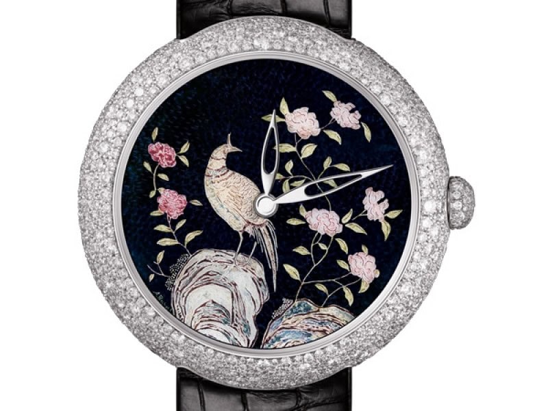 Chanel Mademoiselle Coromandel with enamel dial made by Anita Porchet