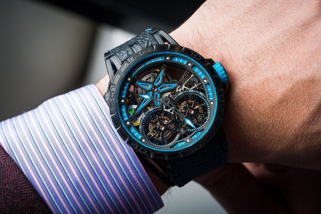 Roger Dubuis Excalibur Spider Pirelli Double Flying Tourbillon