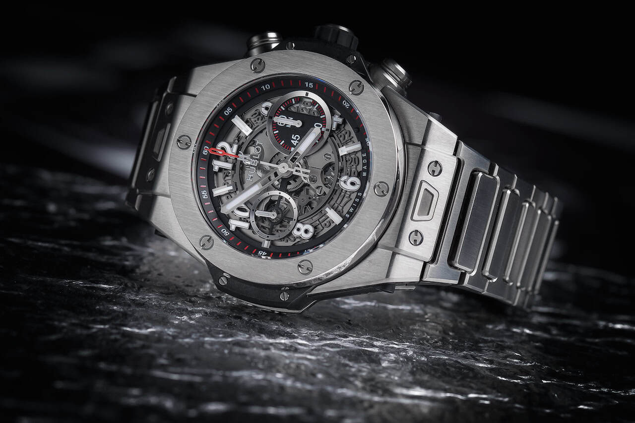 titanium watches: Hublot Big Bang Unico Titanium Bracelet