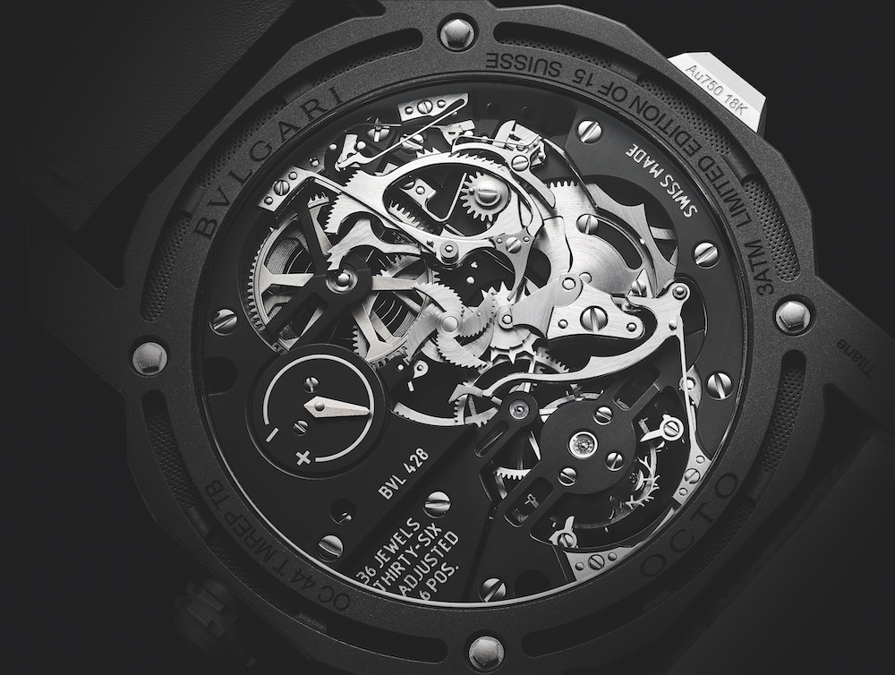 Bulgari Octa Roma Tourbillon back