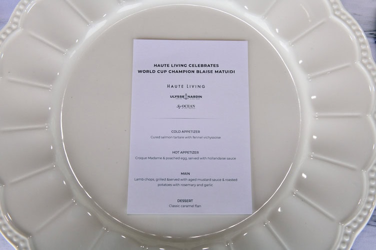 The brunch menu