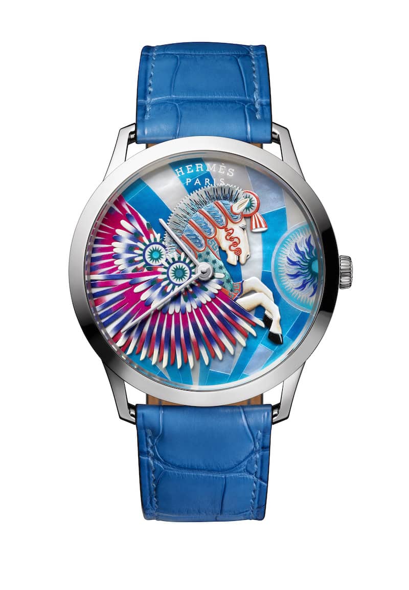 Slim d Hermes La Source de Pegase enamel copyright Claude Joray
