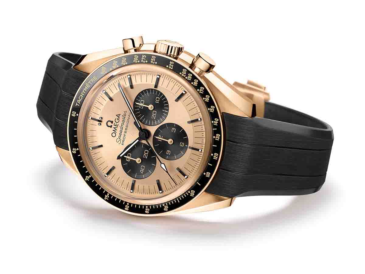 New Omega Speedmaster Moonwatch In The Exclusive Moonshine Gold