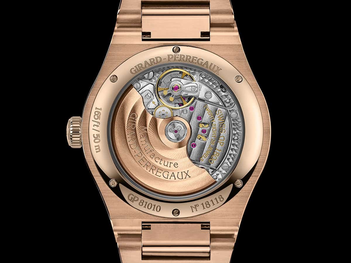The New Girard-Perregaux Laureato Pink Gold And Onyx