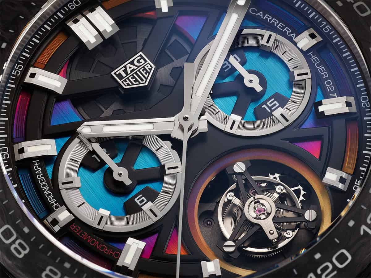 TAG Heuer Launches A Rare Limited-Edition Carrera Chronograph Tourbillon Polychrome