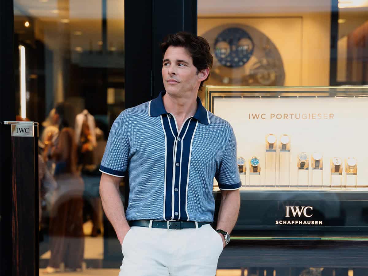 On The Clock With James Marsden At The New IWC Boutique In Palm Beach